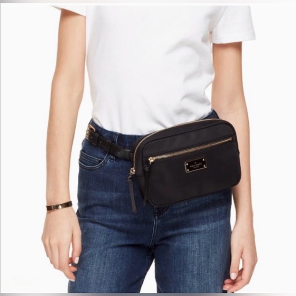 Kate Spade Wilson Road Black Nylon Fanny Medium Belt
Bag NWT - Picture 2 of 8